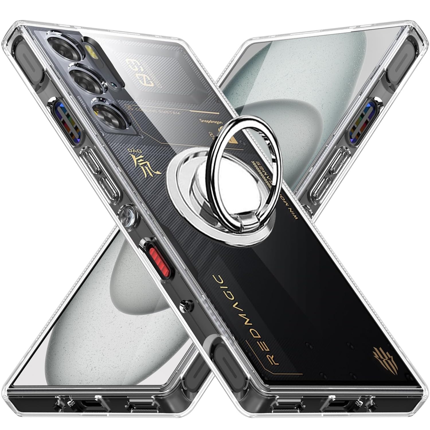 Amazon.co.jp: RedMagic 9 Pro ケース クリア リング付き TPU RedMagic